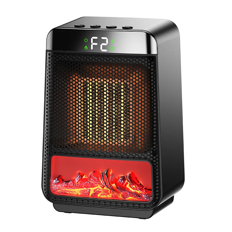Tragbarer Desktop-PTC-Schnellheizkopf mit Schüttelkopf, elektrisch, sowohl Kühlung als auch für den kleinen Haushalt mit Fernbedienung 1000 W