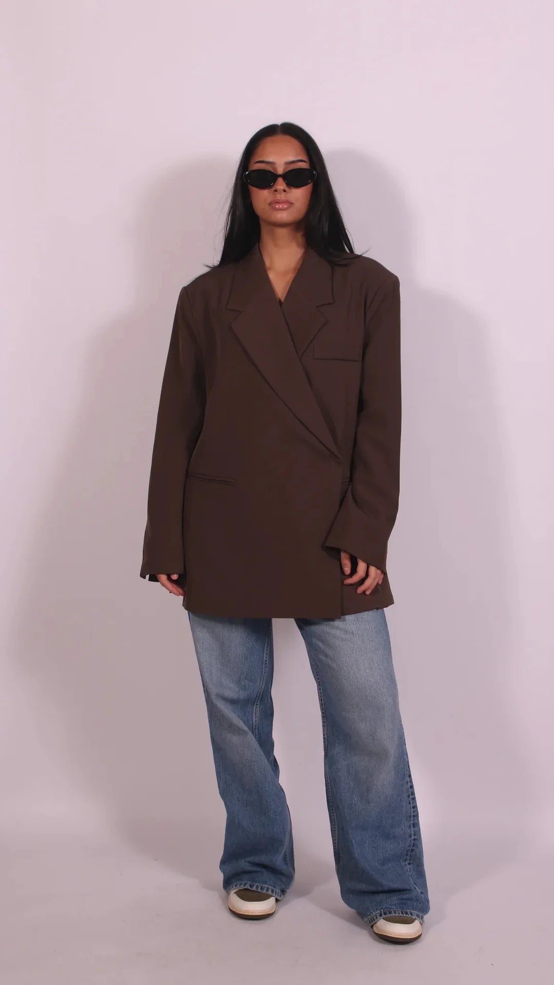 Damen Lockerer Blazer-Anzug Einfarbig Lässiger Umlegekragen Einknopf-Mantel Hochgeschnittene Shorts 2026 Sommer Herbst Formelle Neue Outfits
