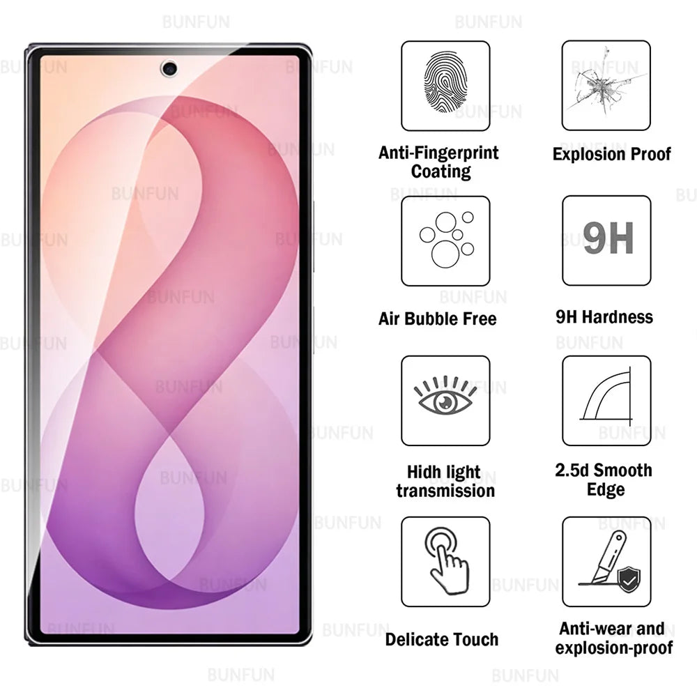 2in1 Schutzfolie für Samsung Z Fold8 Ultra, äußere Displayschutzfolie für Samsung Galaxy Z Fold8, Z Fold8, Fold 8 Ultra 5G, gehärtetes Glas für die Kamera