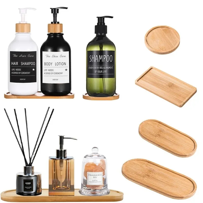 1 Stück Seifenspender aus Holz, Waschtisch, Arbeitsplatte, Flaschen, Organizer, Halter, quadratische Kerzen, Schmuck, Ablage für Badezimmer