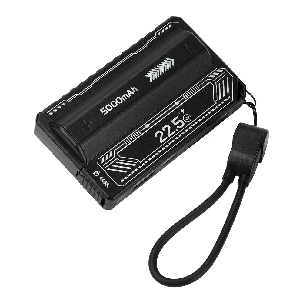 21700 Power Bank Case PD 20 W Schnellladung Eingebautes Kabel Abnehmbare Power Bank DIY Batteriegehäuse (ohne Batterie)