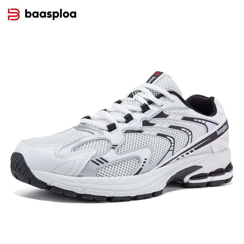 Bassploa Männer Laufschuhe Casual Sneakers Mesh atmungsaktive Sportschuhe für Männer Tenis leichte Walking Sneakers rutsch fest