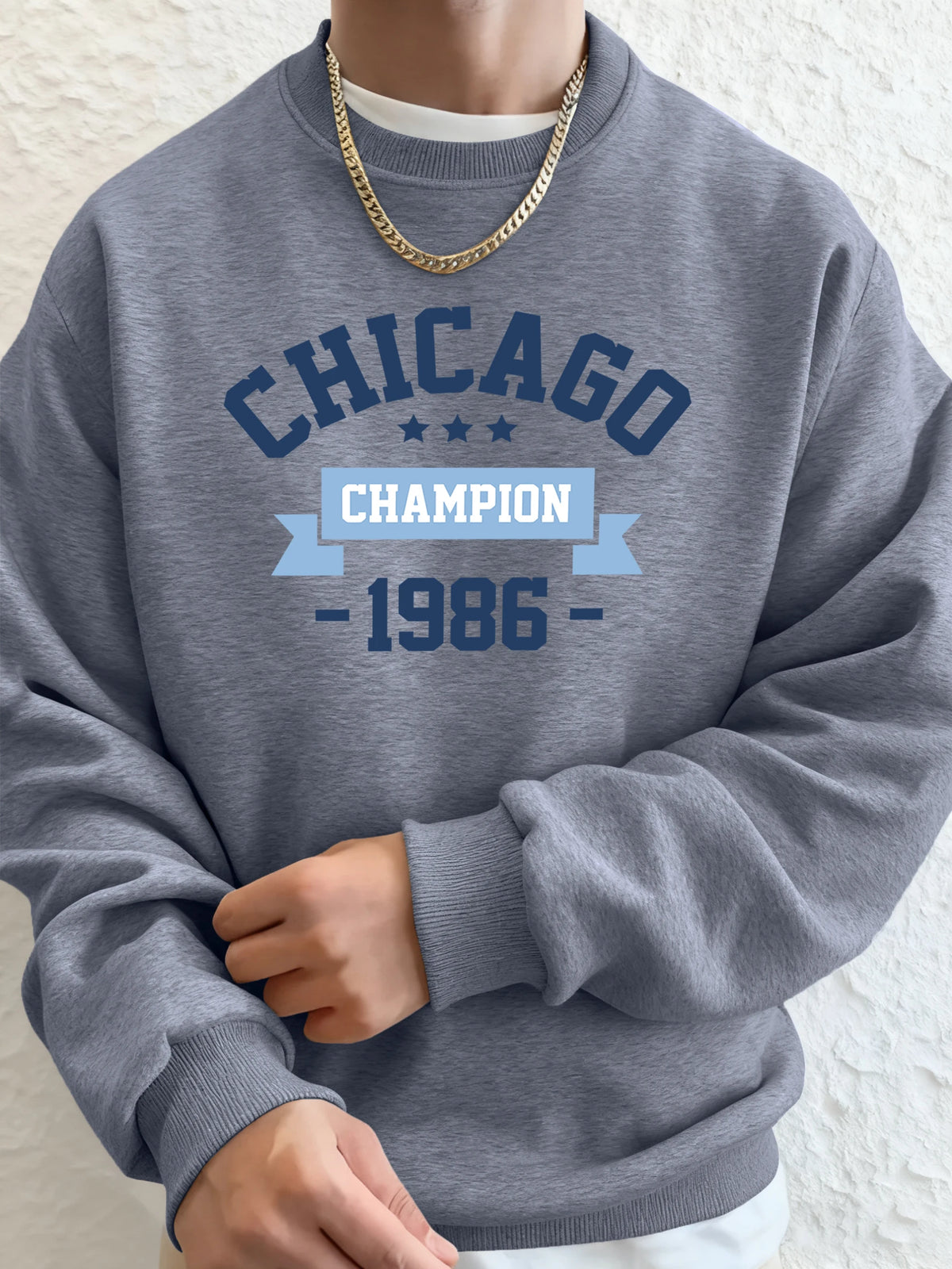 Chicago 1986, kreativ bedruckte Herbst-Fleece-Straßen-Hoodies, Unisex, Jogging, lose Sweatshirts, lässige Grundlagen, Streetwear für Herren