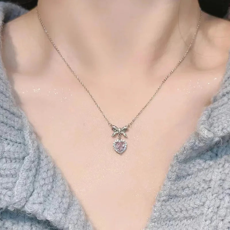 Aihua Mode Minimalistische Runde Opal Anhänger Halskette für Frauen Geometrische Schlüsselbein Ästhetische Kette Sommer Schmuck Zubehör