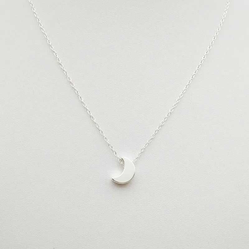 FSUNION 2025 Neue Mode Halsband Gold Farbe Silber Kette Stern Herz Mond Anhänger Halskette Für Frauen Schmuck Geschenke