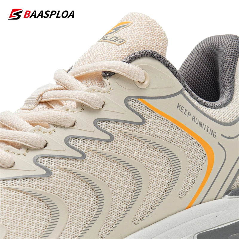 Baasploa Herren-Laufschuhe, lässig, leicht, atmungsaktiv, aus Mesh, für den Außenbereich, rutschfest, verschleißfest, Sportschuhe