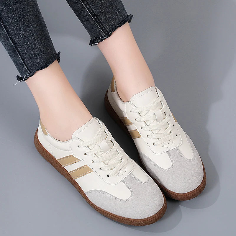 Frauen Schuhe Mode Lässig Wohnungen Vulkanisieren Schuhe Damen Outdoor Walking Turnschuhe Frauen Bequeme Klassische Schuhe Schwarz Weiß