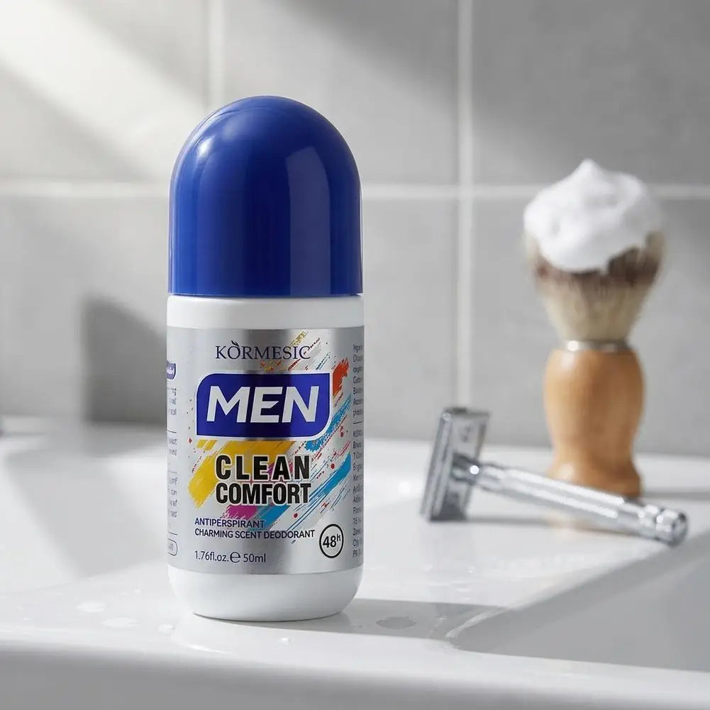 Herren Roll-on Deodorant Antitranspirant 48H Langanhaltender Frischer Limettenduft Schweißschutz Körperduft Geruchskontrolle