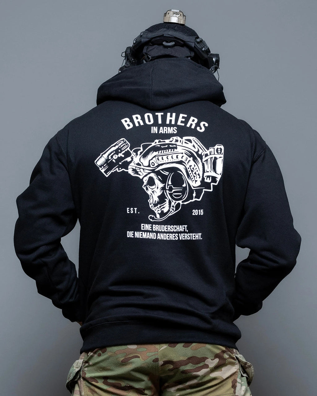 Brothers in Arms _ Team-Hoodie aus Baumwolle mit Grafik, hochwertiger Luxus-Unisex-Stil für Männer und Frauen