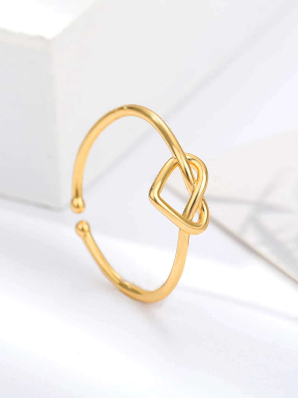 Einfache Edelstahl Herz Ringe Für Frauen Mädchen Öffnung Gold Farbe Finger Ring Hochzeit Engagement Weibliche Schmuck Party Geschenk