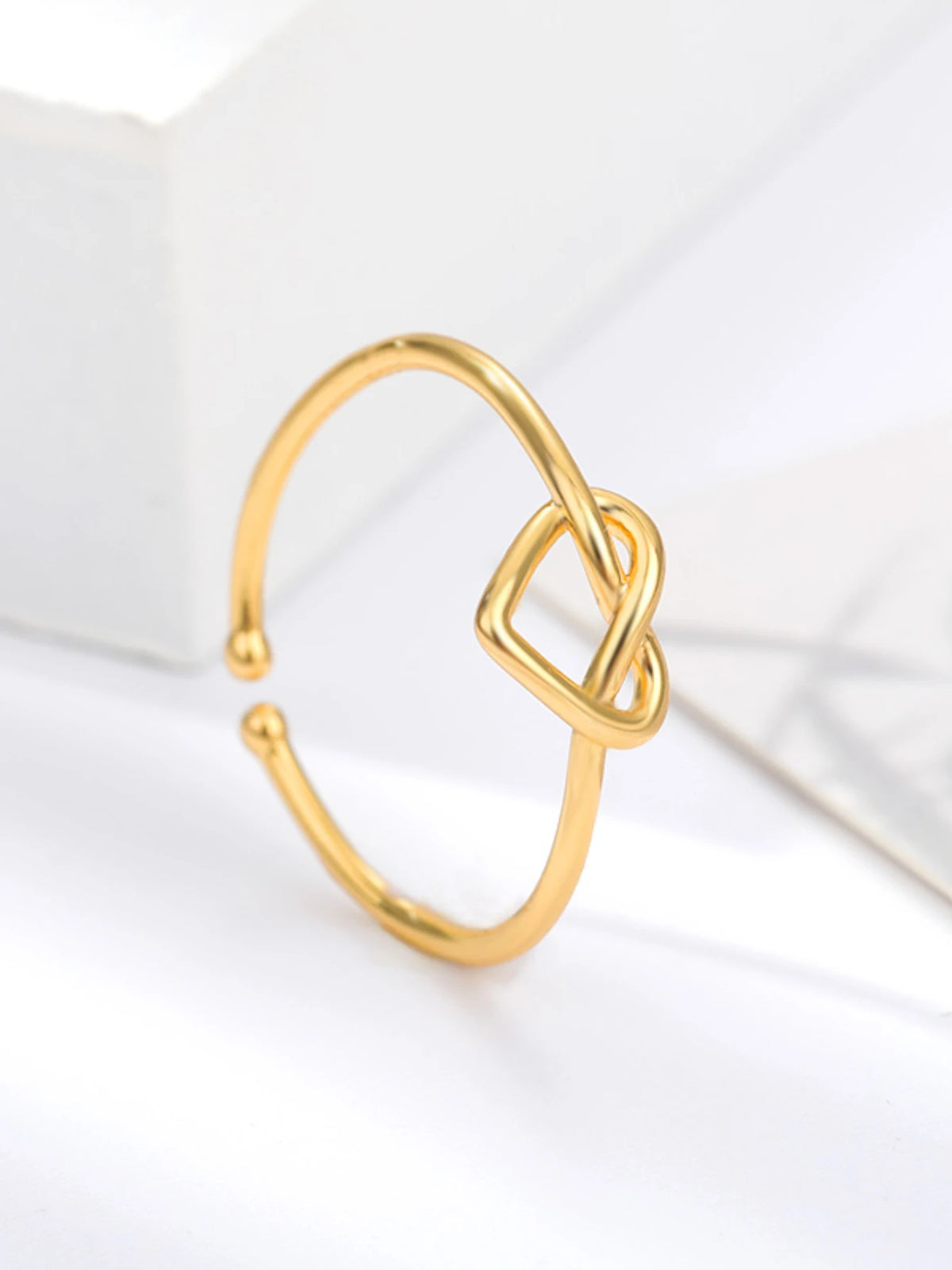 Einfache Edelstahl Herz Ringe Für Frauen Mädchen Öffnung Gold Farbe Finger Ring Hochzeit Engagement Weibliche Schmuck Party Geschenk