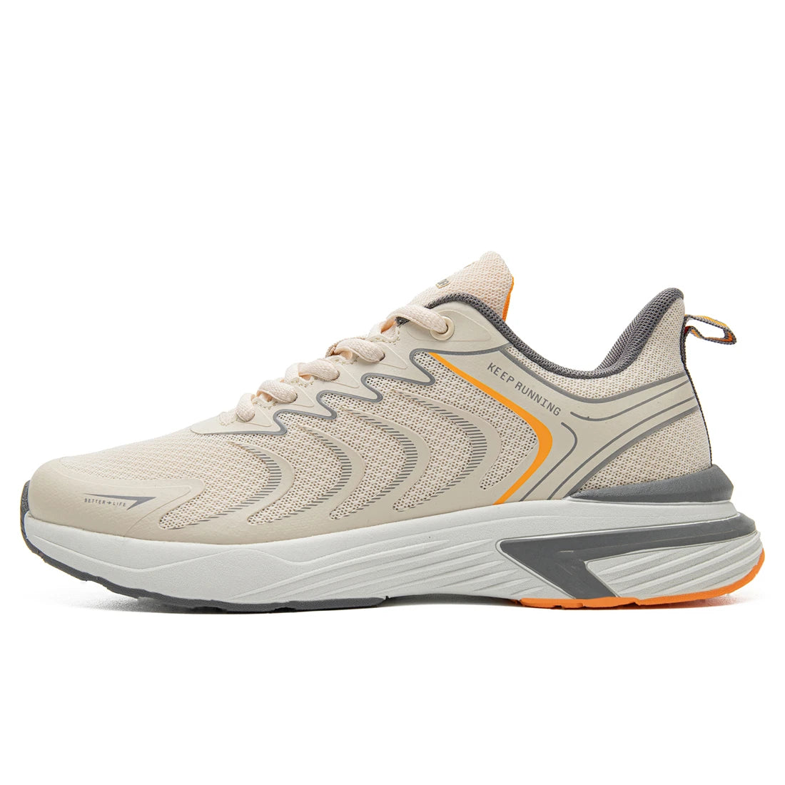 Baasploa Herren-Laufschuhe, lässig, leicht, atmungsaktiv, aus Mesh, für den Außenbereich, rutschfest, verschleißfest, Sportschuhe