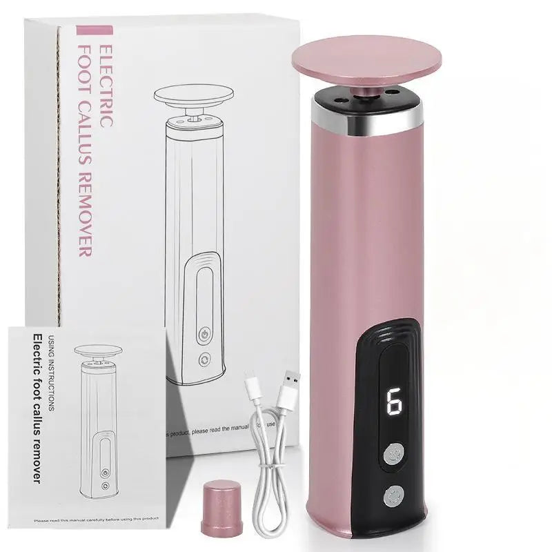 Elektrischer Fuß-Hornhautentferner, 6 Geschwindigkeiten, verstellbare Fußfeile, Nagelschleifer, professionelles Pediküre-Werkzeug für abgestorbene Haut, 2-in-1 |   Geschenke