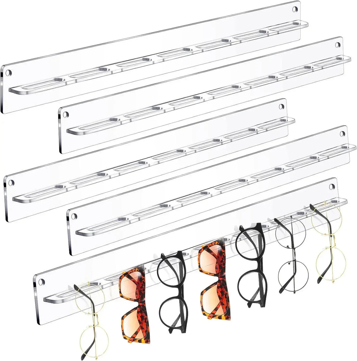 Moderne Wand montiert Brillen Halter Acryl Sonnenbrille Display Aufhänger Rack Brillen Display Rack Gläser Küche Organizer