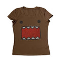 Casual Streetwear Kawaii Domo Kun Strass Cartoon 2000er Qualität Rundhals Kurze Ärmel Einfache Tägliche Routine Fit T Shirt Top