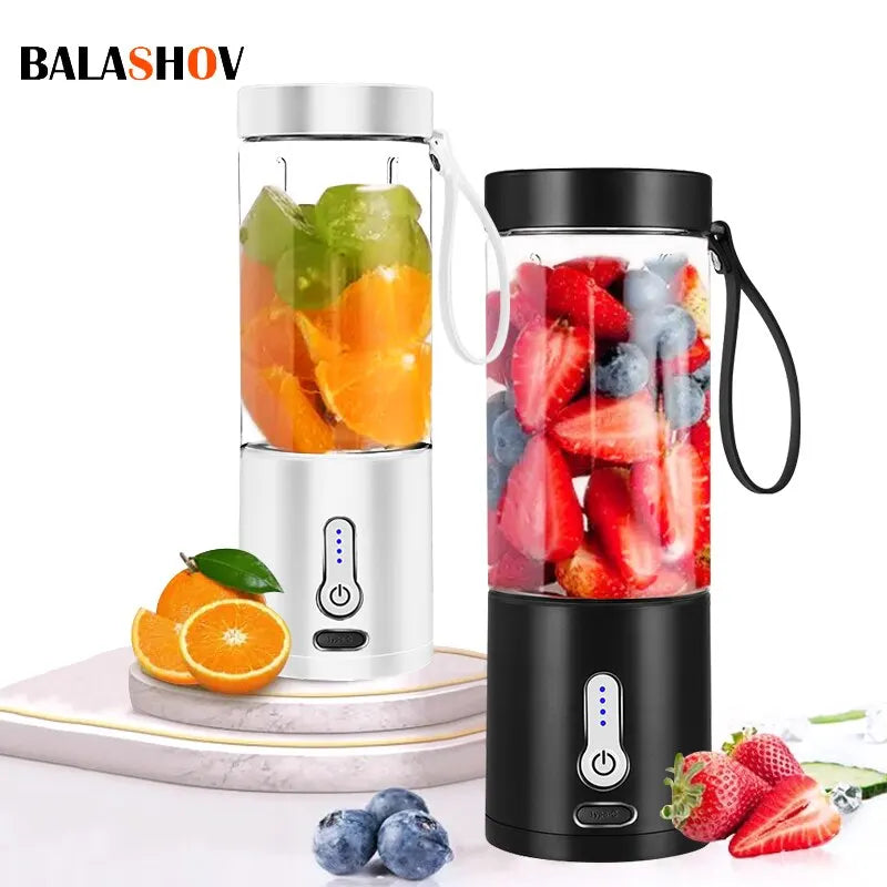 530 ml leistungsstarker tragbarer Mixer für Smoothies, Shakes, wiederaufladbare USB-Küchenmaschine, Obstmixer, Mini-Entsafter, Mixerbecher