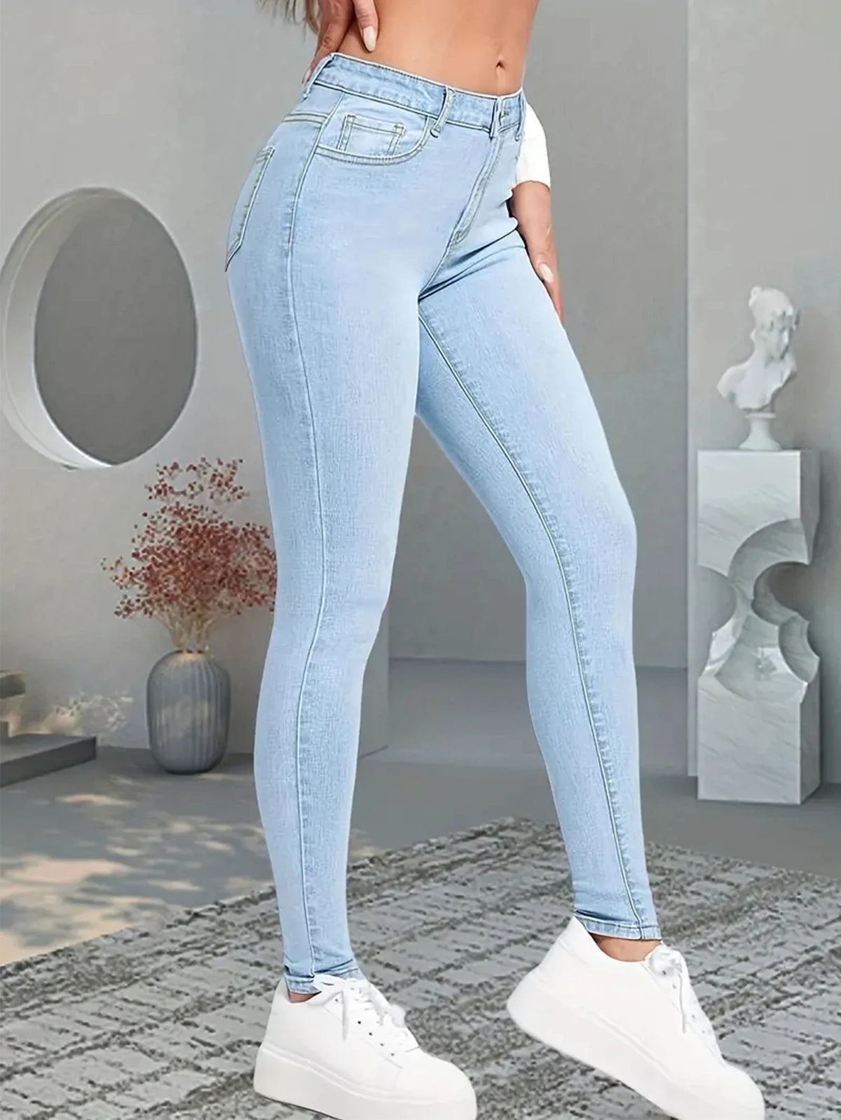 Frühling Sommer Skinny Jeans Damen Stretch Slim Pencil Jeans Damen Mädchen Leggings Gerade Bein Denim Hosen Sexy Lange Hosen