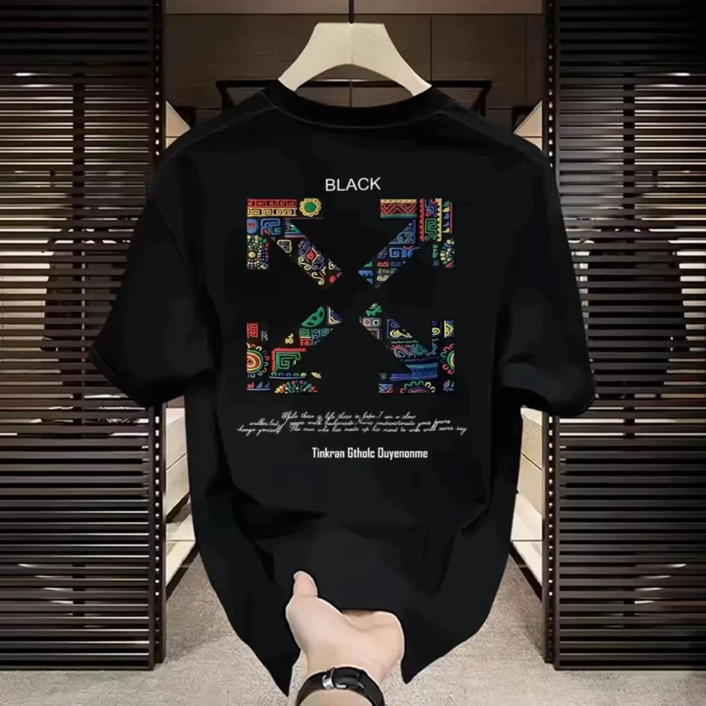 2026 Neue Modische Streetwear Hochwertige Blumenmuster T-Shirts für Damen und Herren - Locker Geschnitten, 100% Baumwolle Kurzarm