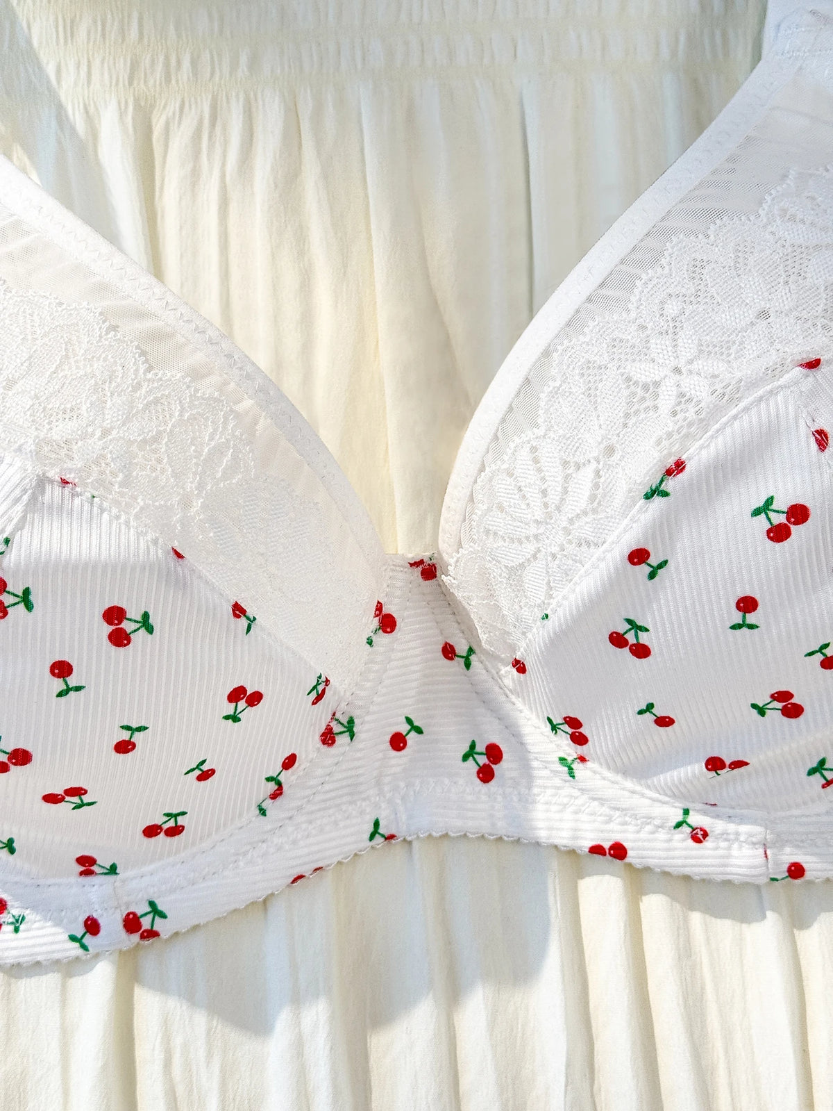 Breite Träger, Übergrößen-Damenunterwäsche-Set, Blumenmuster, Spitze, ungefütterter Bügel-BH, bequeme Spitzenhöschen, Dessous-Set
