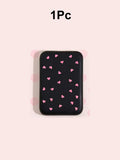 2er-Set Herzförmige Powerbank-Schutzhülle, kompatibel mit A2384 1460mAh Akku, passend für iPhone 17/16/15/14 Serie, kabellose Lade-Schutzhülle, weiche TPU Anti-Sturz-Schutzhülle, süßes Geschenk für Frauen (nur die Hü