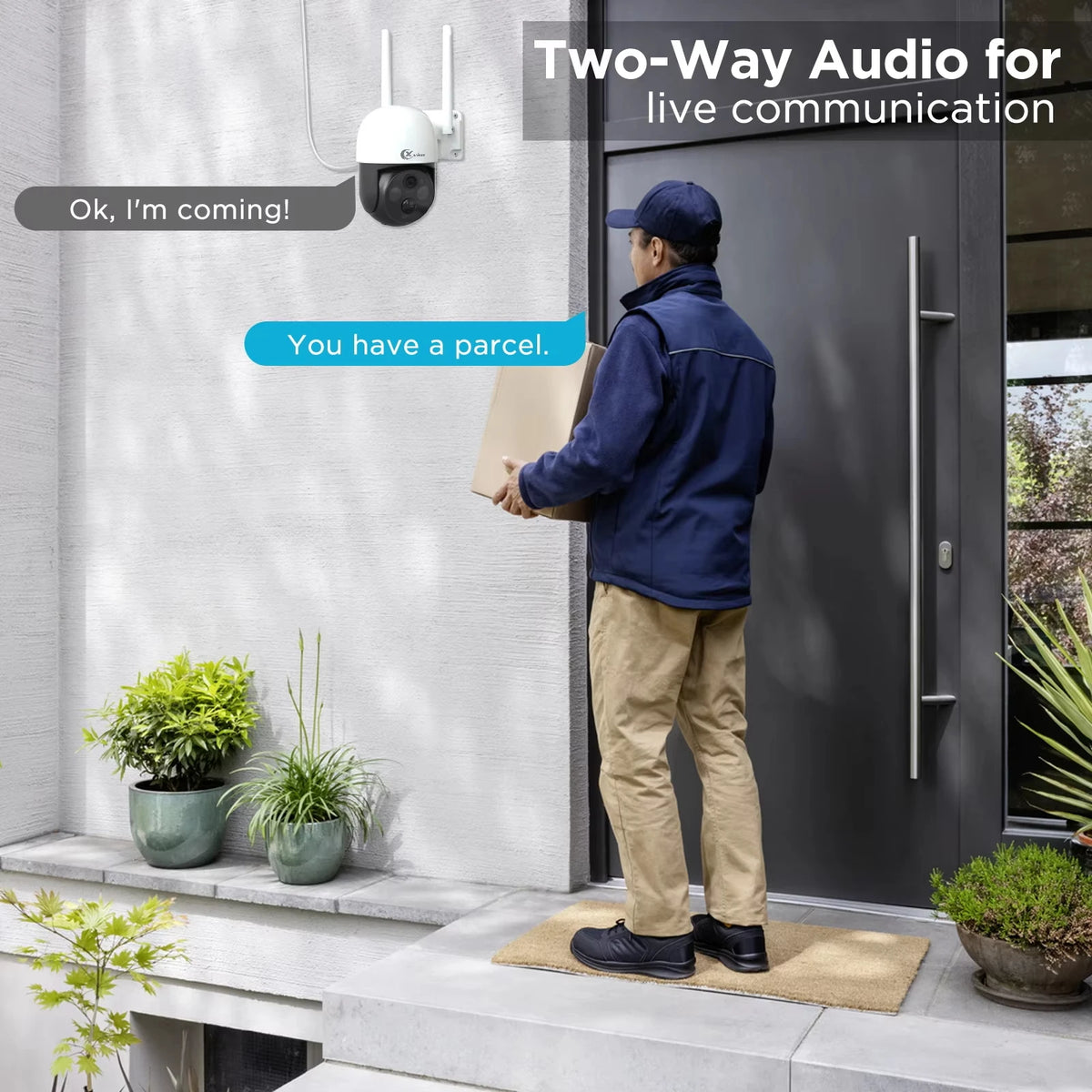 XVIM 4MP PTZ Wifi Wireless Outdoor Solar Kamera Eingebaute Batterie Video Überwachung Kamera Lange Standby Zwei-wege Audio
