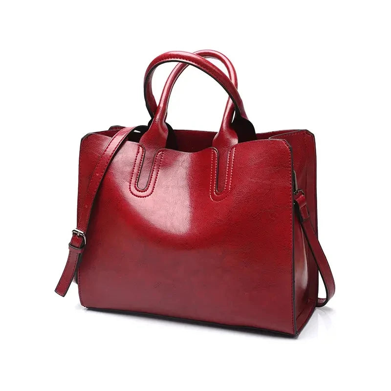 Damen handtaschen Einkaufstasche weiches Pu Leder Retro Designer große Kapazität lässig Damen Schulter Umhängetasche