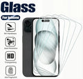 4 Stück Panzerglas für iPhone 17 16 15 Pro Max 14 Plus 12 13 Mini XS X XR 11 8 7 Schutzabdeckung Glas Displayschutzfolie
