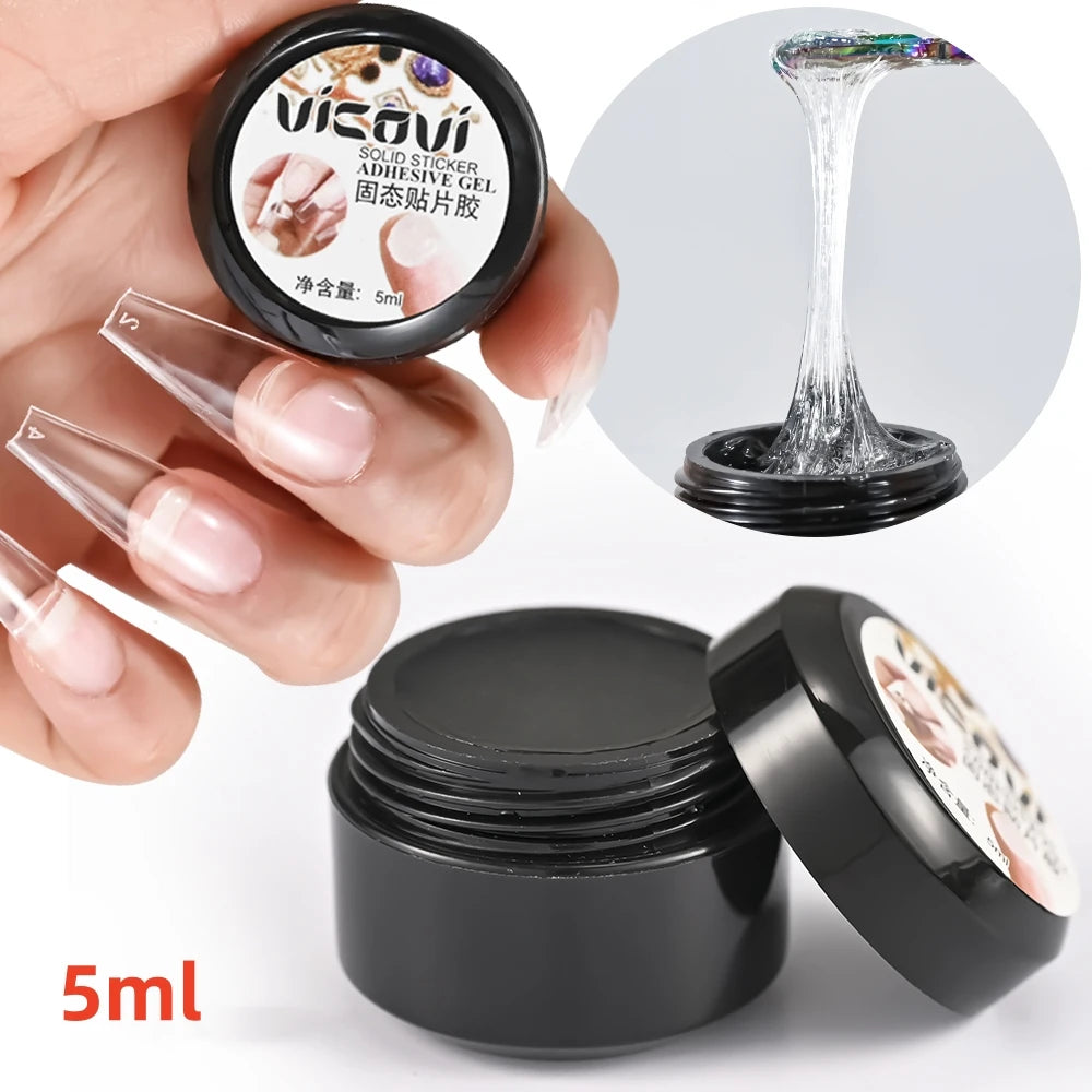 30 g ultrastarker Nagelspitzenkleber, schnell trocknender Gelkleber für transparente Spitzen und künstliche Nägel, UV-/LED-Härtung für Nageldesign