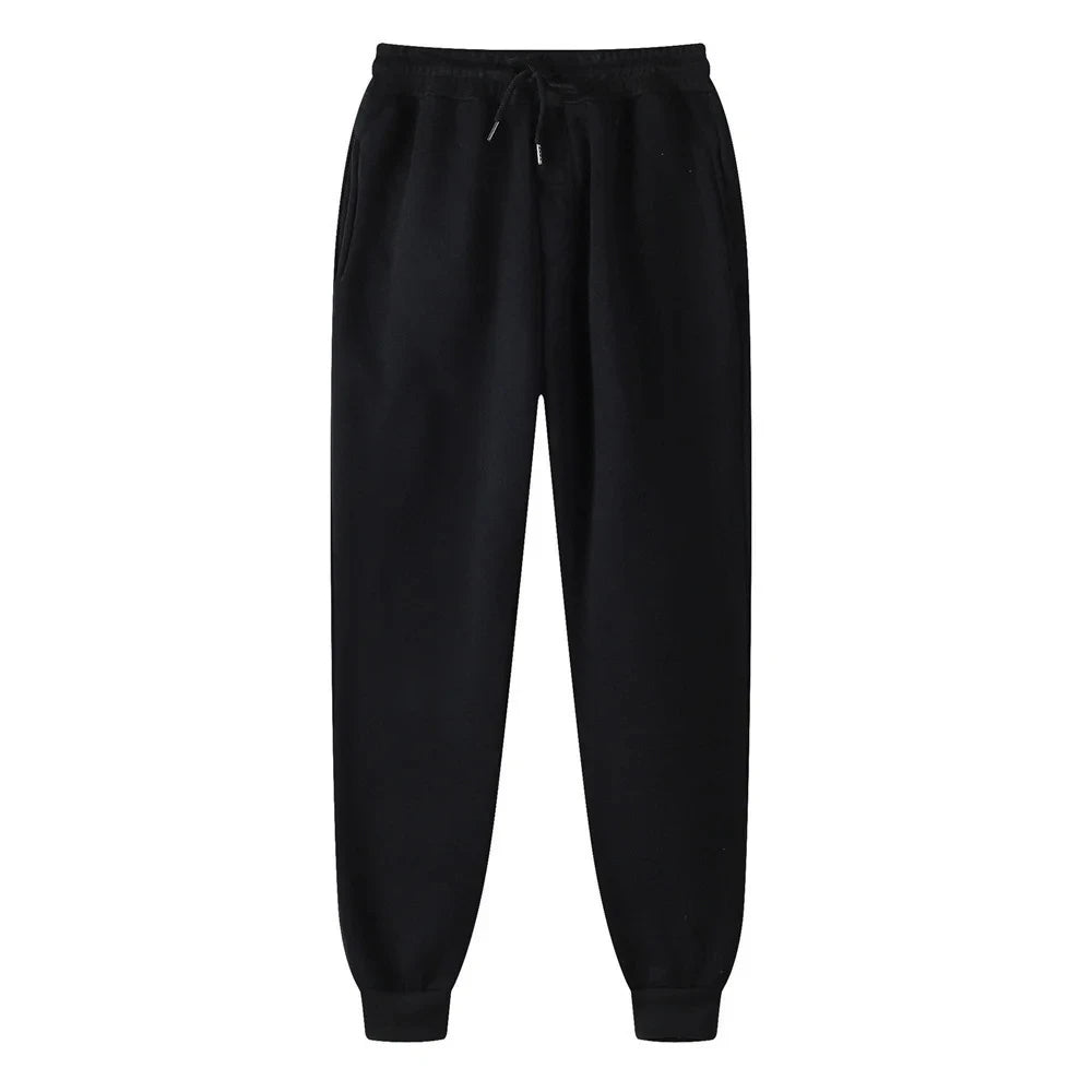 Herren Herbst- und Winter-Trendhosen, Jogginghosen, elastische Sport-Freizeithosen mit elastischem Bund, lockere Fitness-Sweatpants.