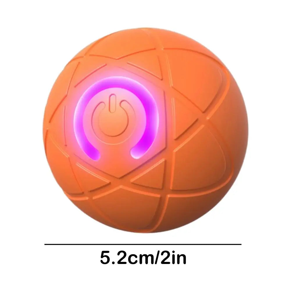 Elektronisches interaktives Haustierspielzeug, intelligenter Hundespielzeugball, USB, automatisch bewegend, hüpfend, für Welpen, Geburtstagsgeschenk, Katzenprodukte, Blau, Orange