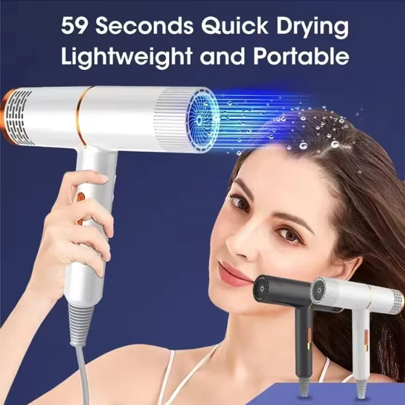 Professioneller Haartrockner mit Doppelspannung, Schnelltrocknend, Hochgeschwindigkeitsfunktion, Leichtgewichtig für Zuhause, Wohnheim, Salon und Reisen