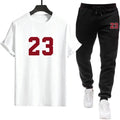 2026 Herren Street Fashion Set: Rundhals-T-Shirt und Slim Fit Jogger im urbanen Casual-Stil – Frühling/Sommer lässige, lockere Outfits
