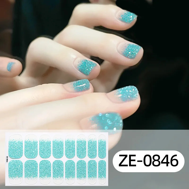 16 Tipps weinrote Nagelaufkleber, langlebig, einfarbig, volle Nagelfolien, selbstklebender Slider, Nagelkunst, DIY-Aufkleber, Maniküre-Dekor
