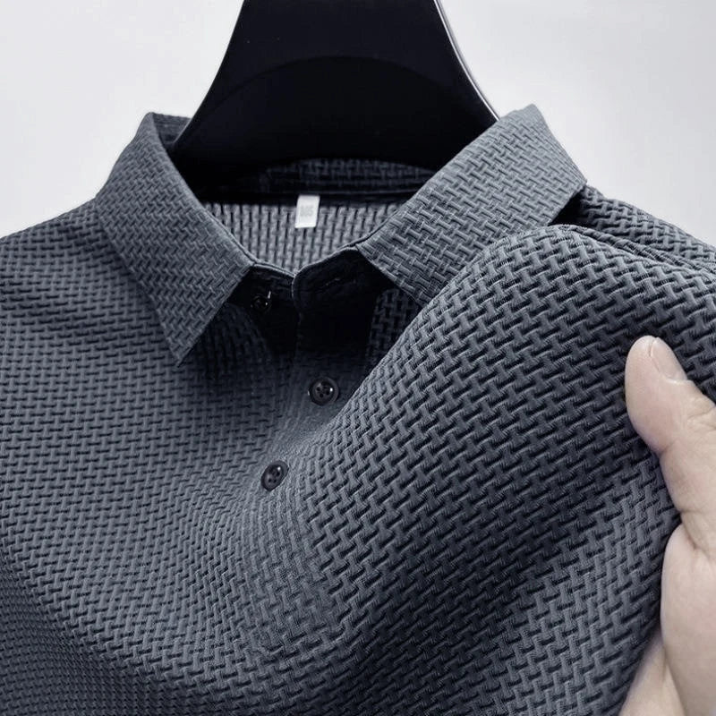Sommer Neues Herren-Kurzarm-T-Shirt Cooles und atmungsaktives Poloshirt Business Casual Schweißabsorbierende Tops L-4XL