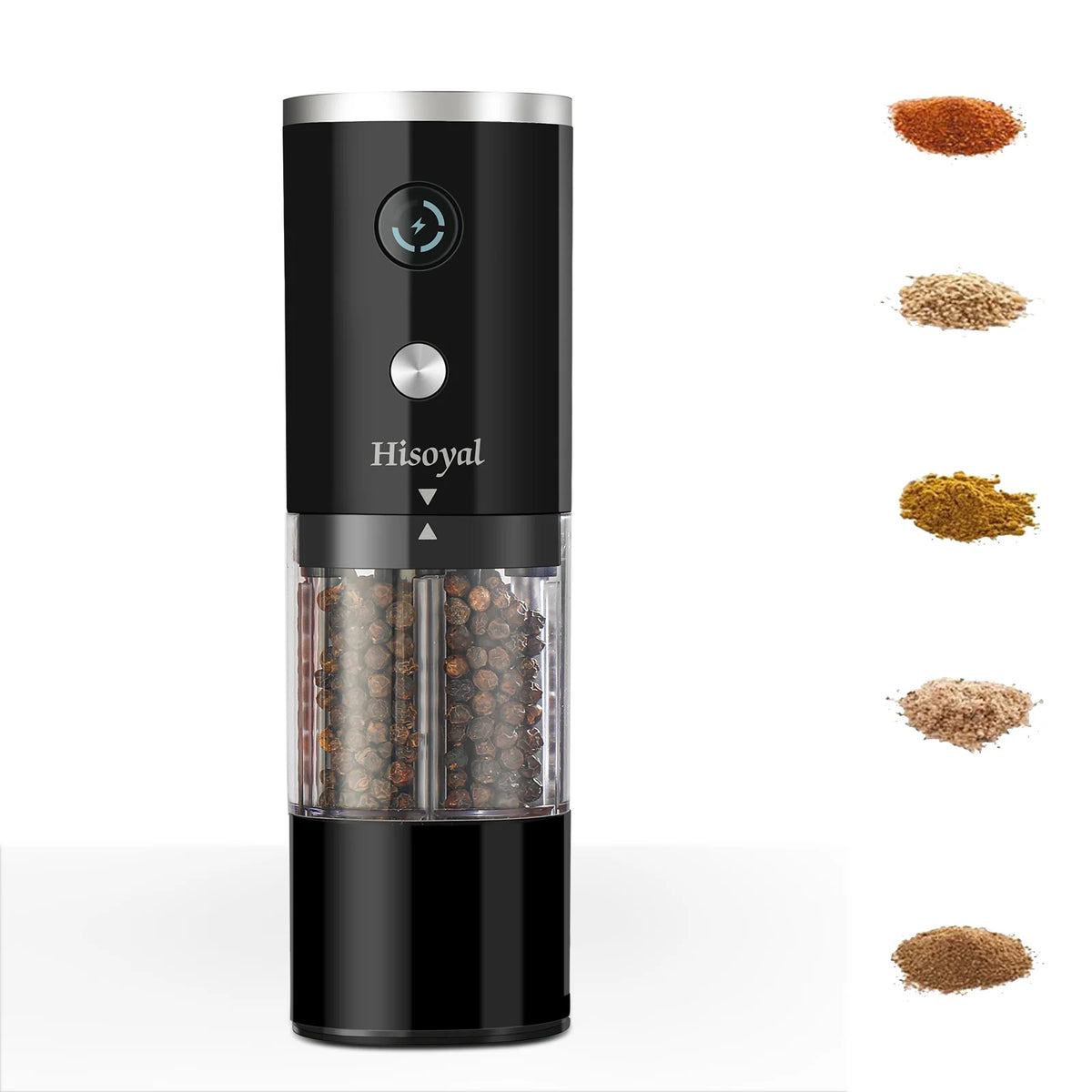 Elektrische Salz- und Pfeffermühle, automatische Salz- und Pfeffermühle mit USB-Aufladung, geeignet für Küchen und Restaurants
