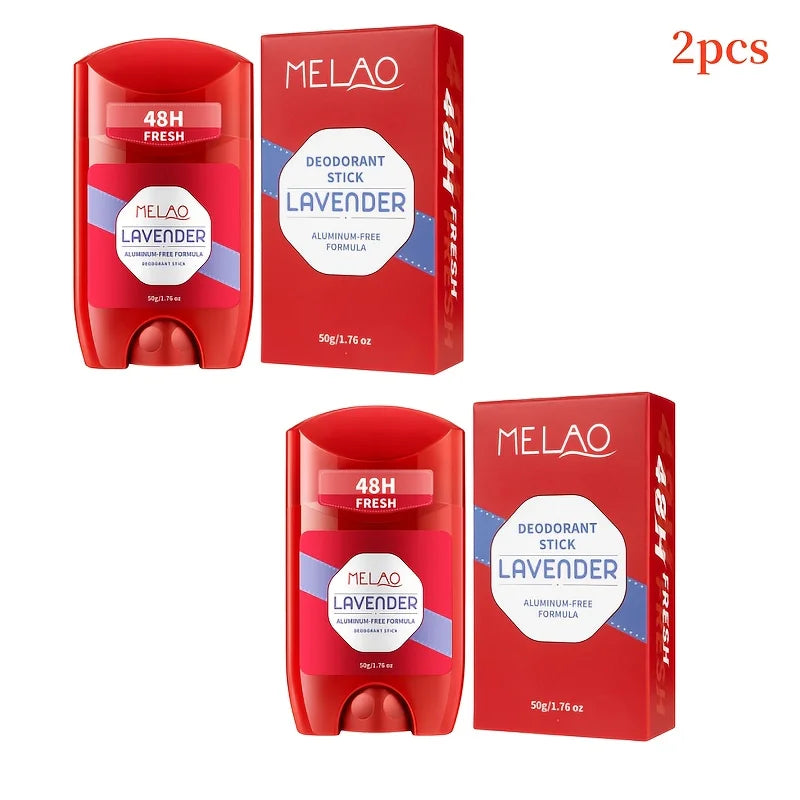 Lavendel-Deodorant-Stick, Erdbeer-Deodorant-Stick, 50g - 48 Stunden anhaltende Frische, Feuchtigkeitsspendend und Erfrischend, Geeignet für Arbeit, Dates und den Heimgebrauch