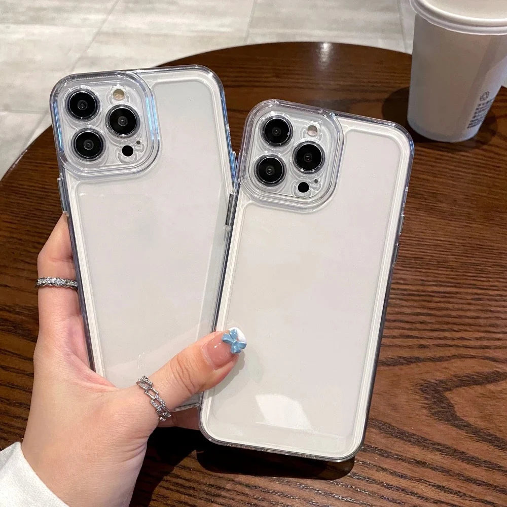 Handyhülle für iPhone 17 Pro Max Air Cover 11 16 15 12 13 14 Pro Max 16E 17pro Max iPhone 17 stoßfeste klare Abdeckung Funda Bumper