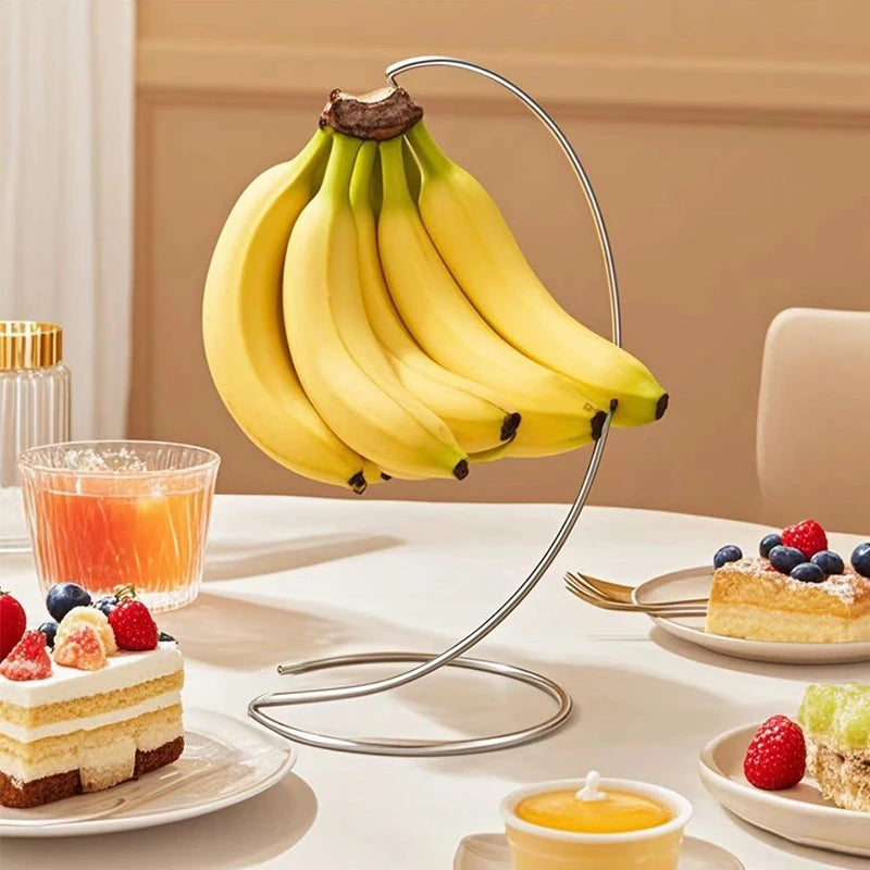 Bananenhalter-Ständer, hält die Banane frisch, moderner Rack-Aufhänger, Baumständer, Haken für Küchenarbeitsplatte, niedliches Küchenhelfer