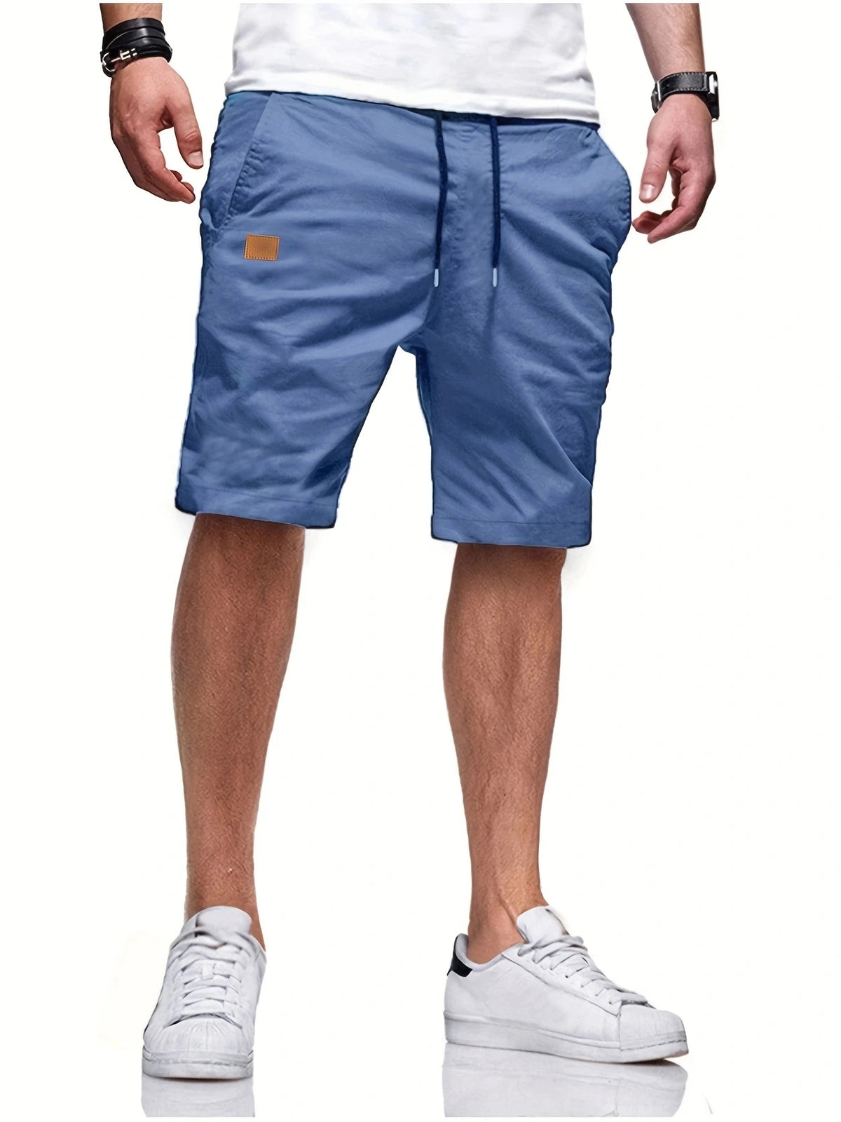Neue Sommer-Herren-Freizeitshorts, Bermuda-Shorts, Fitness-Jogging-Shorts, Vintage-Cargoshorts mit elastischer Taille