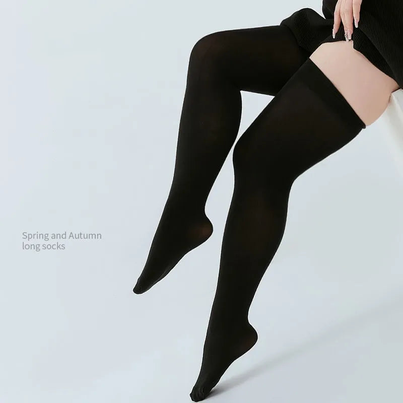 DOIAESKV Plus Größe Frauen Strümpfe Über Knie Socken Oberschenkel Hohe Socken Große Größe Weibliche Strümpfe Lange Socken frauen Strümpfe