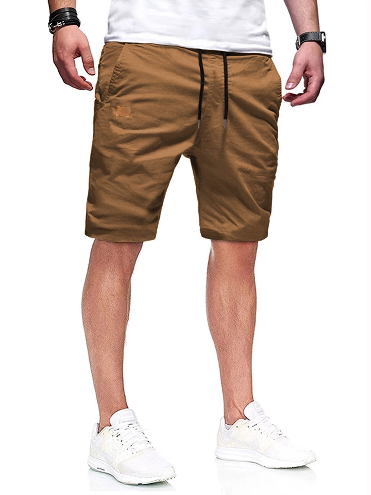 Neue Sommer-Herren-Freizeitshorts, Bermuda-Shorts, Fitness-Jogging-Shorts, Vintage-Cargoshorts mit elastischer Taille