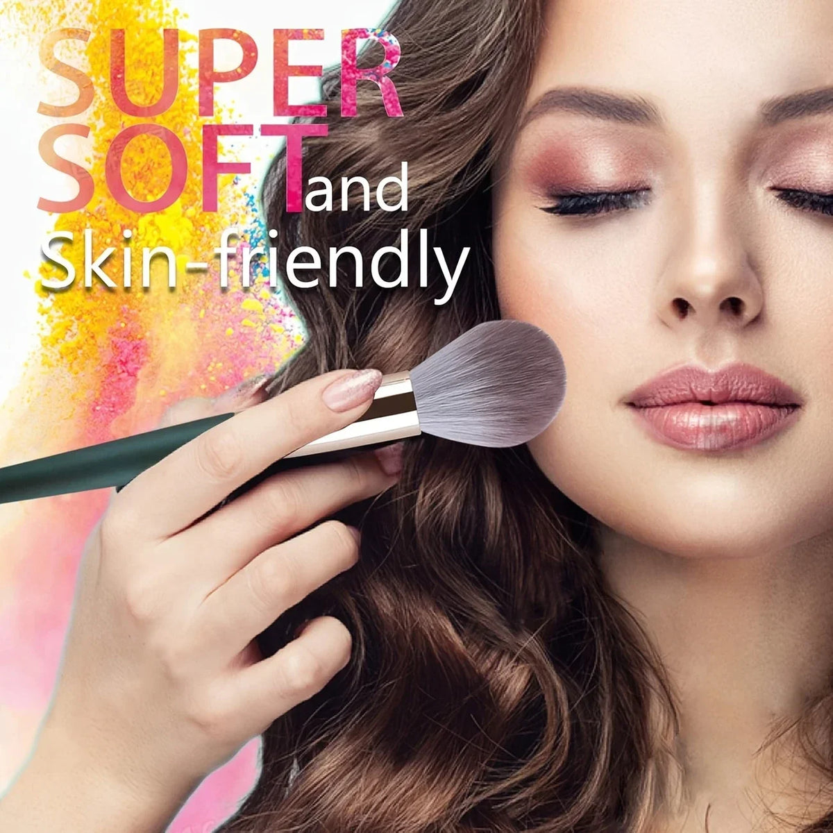 14-teiliges Make-up-Pinsel-Set, weich, flauschig, professionelle Kosmetikpinsel zum Mischen von Foundation, Puder, Lidschatten, komplette Schönheit