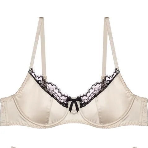Elegantes rotes Satin-Dessous-Set für Damen, Sternzeichen-Spitze-Push-Up-BH für kleine Brust, Anti-Durchhängen, Bralette, Dopamin, Valentinstagsgeschenk, sexy