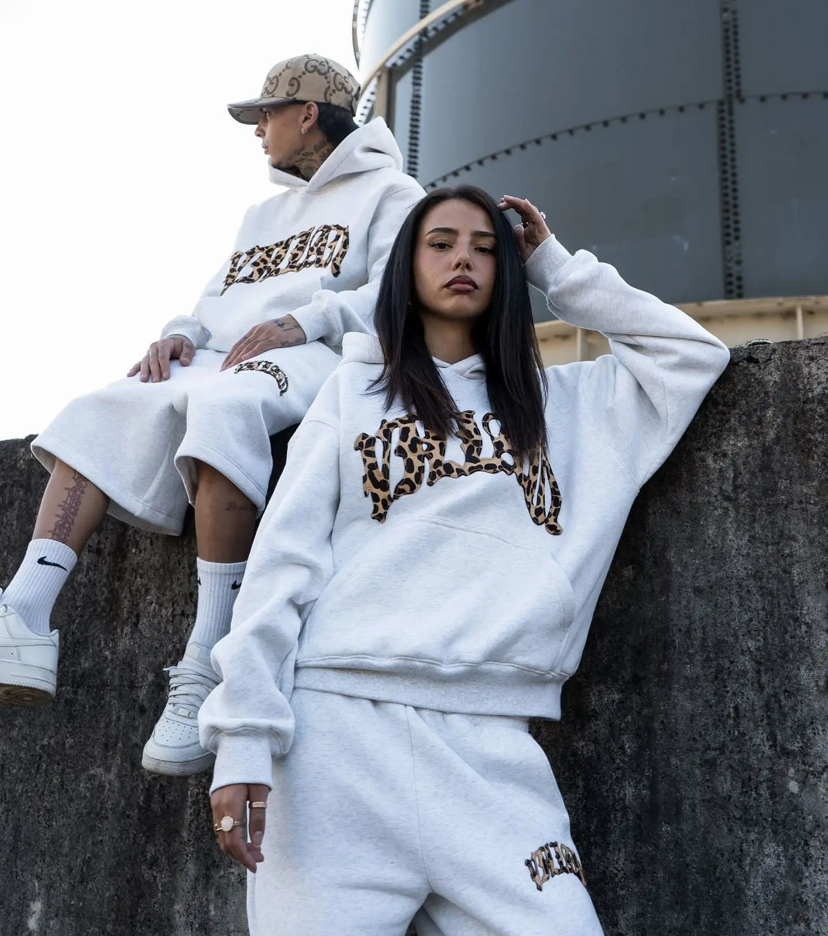 2025, Hoodie-Set für Herren und Damen, Sport-Strickjacke, Jacke, weiblich, Winter, Straße, Hip-Hop, Leopardenmuster, lässig, langärmelig, Sweatshirt-Hose