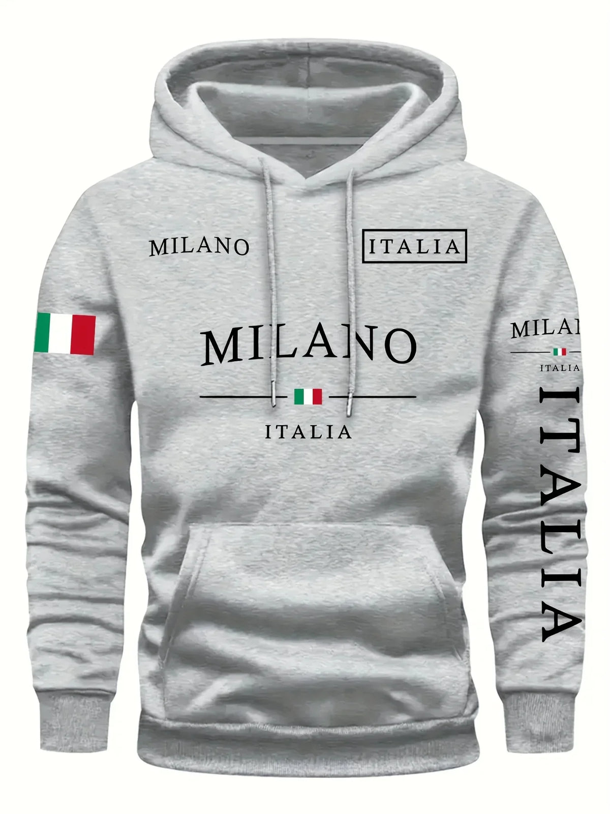 Milan Flag Print Herren Damen Pullover Hoodie Street Casual Sport Outdoor Exercise Jersey Herbst Winter Warm Sweatshirt Top Kleidung