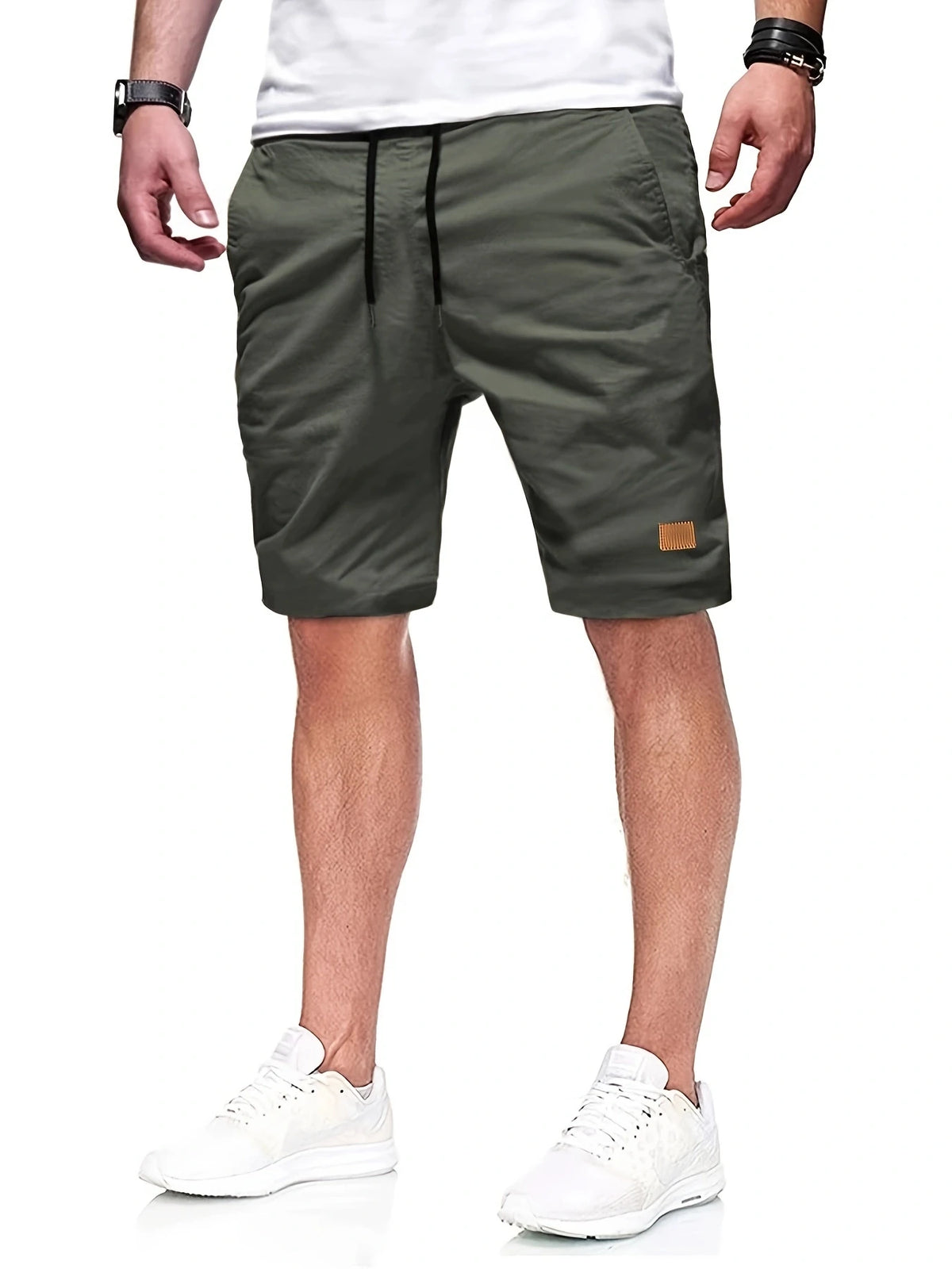 Neue Herren-Freizeitshorts, Bermuda-Shorts, Fitness-Jogging-Shorts, Vintage-Cargoshorts mit elastischem Bund