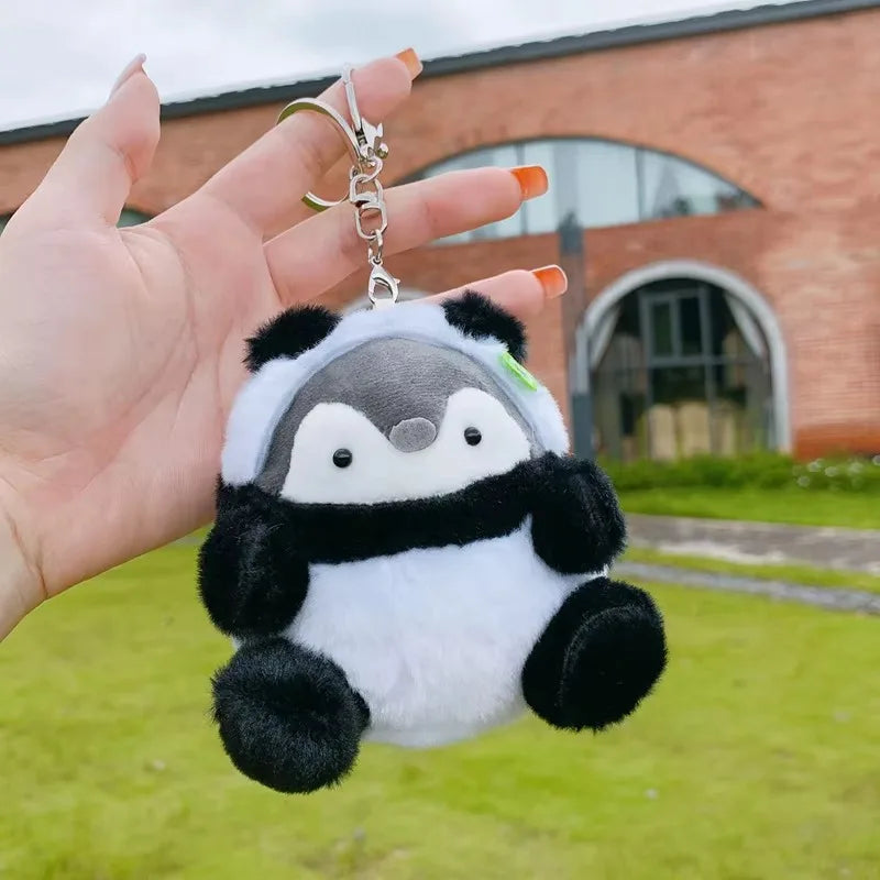 Niedliche Tier-Plüsch-Schlüsselanhänger, gefüllter Panda, kleiner Tiger, Schlüsselanhänger, Anhänger, Simulation, Tiger, Puppe, Plüschtier, Geschenke