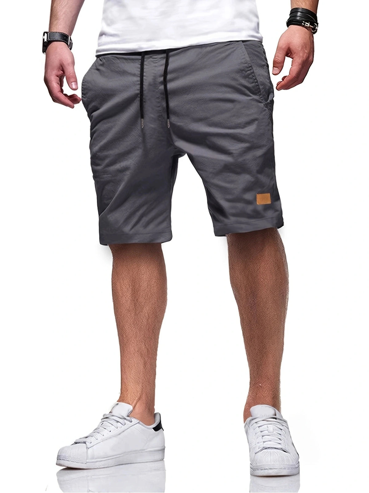Neue Herren-Freizeitshorts, Bermuda-Shorts, Fitness-Jogging-Shorts, Vintage-Cargoshorts mit elastischem Bund