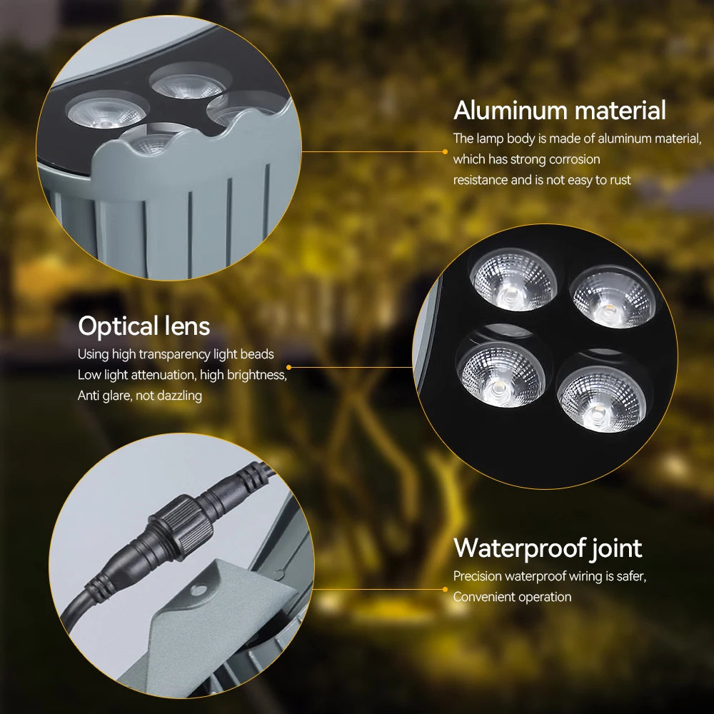 Outdoor LED Baum Umarmung Lichter IP65 Wasserdichte Nacht Projektion Spot Licht Für Home Dekoration Garten Park Hof Landschaft Lampe