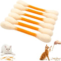 6er-Set Filz-Baumwollstäbchen für Katzen: Leichte, weiche interaktive Kick-Sticks zum Kauen, Zahnreinigung und als riesige interaktive Spielzeuge für Katzen